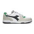 Sneakers bianche e grigie con dettagli verdi e logo a contrasto Diadora Raptor, Brand, SKU s322500044, Immagine 0